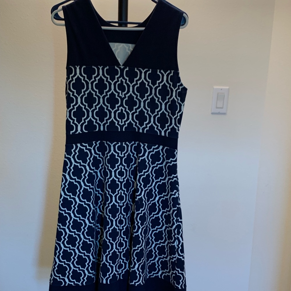 Lands End Navy Blue Summer dress